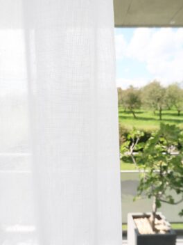 Voilage BENU PURE Conclusion à droite Blanc