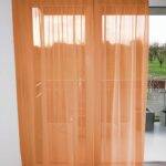 Voilage VEVEY rideau fermé Abricot [340] • rideaux123.ch
