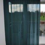 Voilage VEVEY rideau fermé Vert bleu foncé [408] • rideaux123.ch