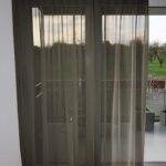 Voilage VEVEY rideau fermé Gris brun foncé [181] • rideaux123.ch