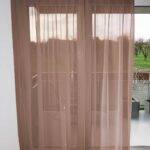 Voilage VEVEY rideau fermé Rose brun [314] • rideaux123.ch