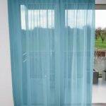 Voilage VEVEY rideau fermé Turquoise [425] • rideaux123.ch