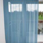Voilage VEVEY rideau fermé Turquoise clair [530] • rideaux123.ch