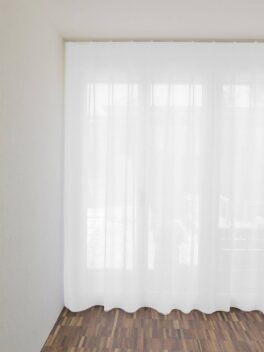 Voilage PALERMO kalsa edition rideau fermé Blanc [0001]
