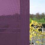 Parois japonaises VEVEY conclusion à droite violet bordeaux • rideaux123.ch