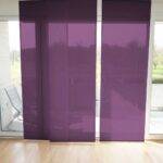 Parois japonaises VEVEY rideau fermé violet bordeaux [337] • rideaux123.ch
