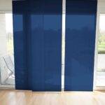 Parois japonaises VEVEY rideau fermé bleu marine [511] • rideaux123.ch