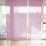 Parois japonaises VEVEY rideau fermé rose pastel [339] • rideaux123.ch