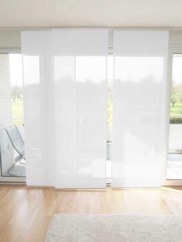 Parois japonaises VEVEY rideau fermé blanc [100]