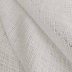 Voilage NILO Fischbacher 1819 Blanc [300] - Échantillon de tissu • rideaux123.ch