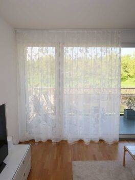 Voilage AMALFI rideau fermé blanc [0010]