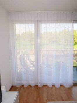 Voilage BOSCO rideau fermé blanc [0001]