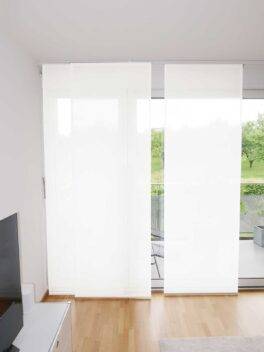 Parois japonaises BUENOS AIRES rideau fermé blanc [0001]