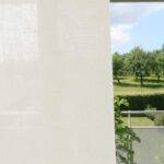 Voilage AMANTEA conclusion à droite blanc crème • rideaux123.ch