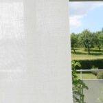 Voilage AMANTEA conclusion à droite blanc écru • rideaux123.ch