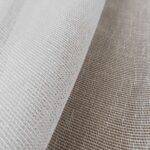 Voilage PINETA échantillon de tissu blanc écru [0002] • rideaux123.ch