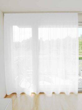 Voilage SAN NICOLA rideau fermé blanc [0001]