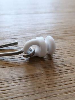 Glisseur à tête ronde avec crochet