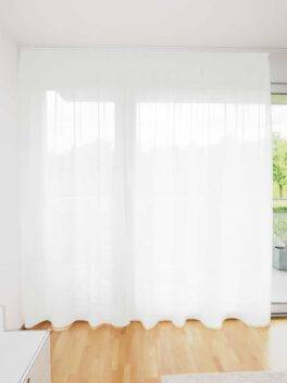 Voilage CASALUCE rideau fermé blanc [0001]