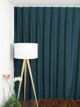 Rideau occultant LONDON MAYFAIR échantillon de tissu bleu foncé [511]