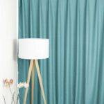 Rideau occultant LONDON MAYFAIR échantillon de tissu bleu pastel [525] • rideaux123.ch