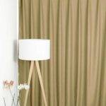 Rideau occultant LONDON MAYFAIR échantillon de tissu marron clair [149] • rideaux123.ch