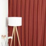 Rideau occultant LONDON MAYFAIR échantillon de tissu rouge foncé [310] • rideaux123.ch