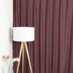 Rideau occultant LONDON MAYFAIR échantillon de tissu Rouge bordeaux [337] • rideaux123.ch