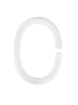 Anneaux de rideau de douche blanc de Kleine Wolke