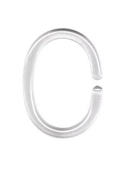 Anneaux de rideau de douche transparente de Kleine Wolke