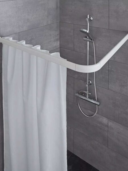 Rail d'angle pour rideau de douche de Kleine Wolke • rideaux123.ch Rail d'angle pour rideau de douche de Kleine Wolke • rideaux123.ch