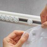 Rail de rideau de douche blanc de Kleine Wolke • rideaux123.ch