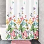 Rideau de douche BUTTERFLIES de Kleine Wolke • rideaux123.ch