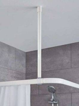 Support plafond pour rail de rideau de douche de Kleine Wolke • rideaux123.ch Support plafond pour rail de rideau de douche de Kleine Wolke • rideaux123.ch
