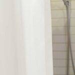 Rideau de douche BULLE conclusion à droite Blanc écru • rideaux123.ch