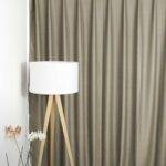 Rideau occultant LONDON BLOOMSBURY beige-gris [11] rideau fermé • rideaux123.ch