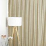 Rideau occultant LONDON BLOOMSBURY blanc papyrus [01] rideau fermé • rideaux123.ch