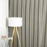 Rideau occultant LONDON BLOOMSBURY gris clair chaud [29] rideau fermé • rideaux123.ch