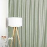 Rideau occultant LONDON BLOOMSBURY gris craie clair [25] rideau fermé • rideaux123.ch