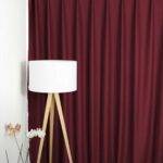 Rideau occultant LONDON BLOOMSBURY violet rouge [06] rideau fermé • rideaux123.ch