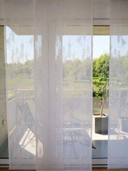 Parois Japonaises LINDAU blanc [1] Rideau fermé