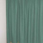 Rideau Blackout BURGDORF Turquoise [425] Rideau fermé • rideaux123.ch