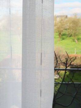 Voilage BARDI Blanc [0001] conclusion à droite