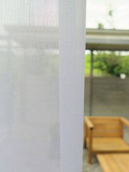 Voilage ULM Blanc [100] conclusion à droite