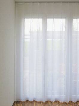 Voilage ULM Blanc [100] Rideau fermé