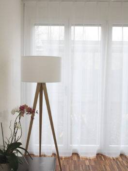 Voilage WIEN II Blanc [100] Rideau fermé