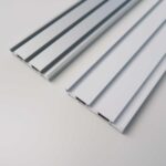 Rail parois japonaises EIGER 3 voies en blanc et gris • rideaux123.ch