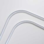Rail de rideau POLLUX courbé sur mesure en blanc • rideaux123.ch