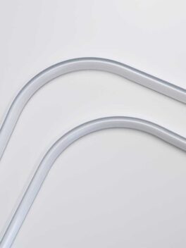 Rail de rideau POLLUX courbé sur mesure en blanc