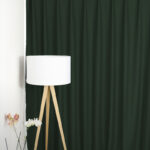 Rideau occultant DAWN 2 Vert mousse [992] Rideau fermé • rideaux123.ch